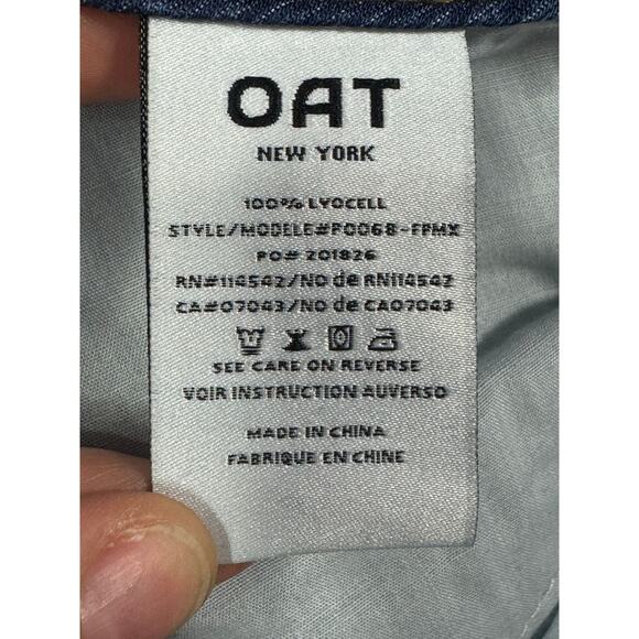 NWT OAT New York Women's Mid Rise Wide Leg Palazzo Jeans - Size 6/28 (27x30) - Picture 6 of 6